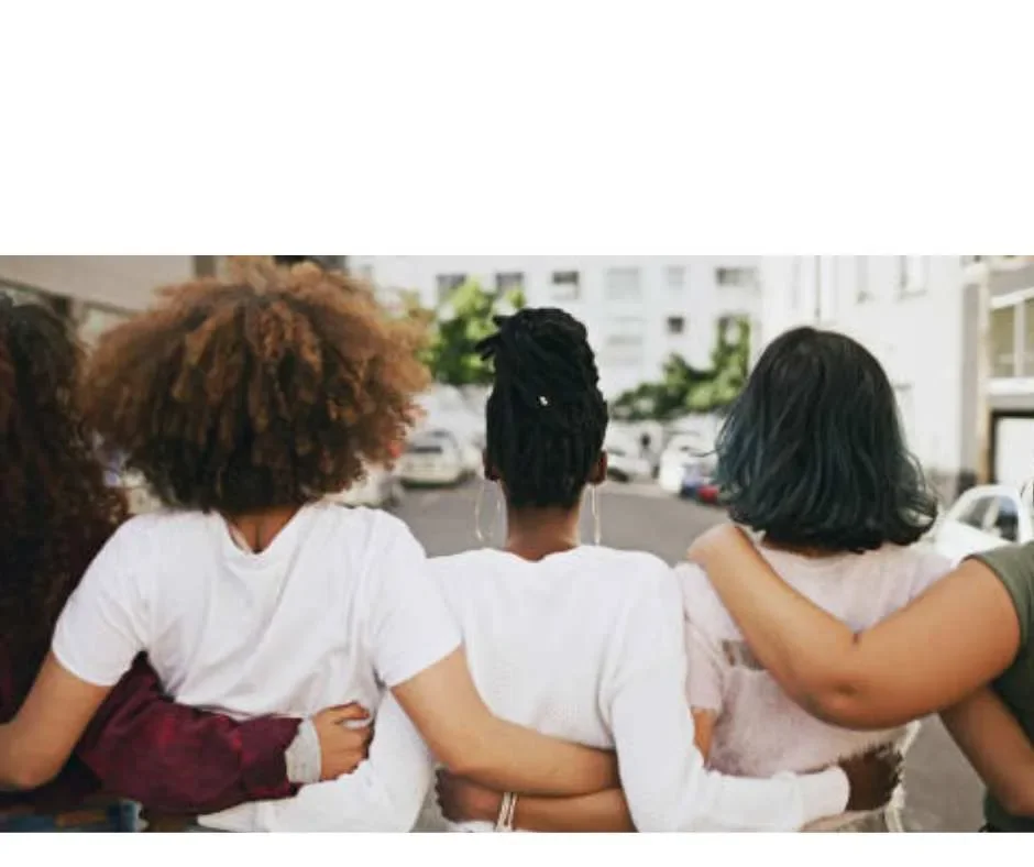 Teen African girls hugging Battling with pornography as a Christian teen